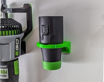 Wall Mount for EGO Blower Main Nozzle and Short Car Drying Nozzle Storage