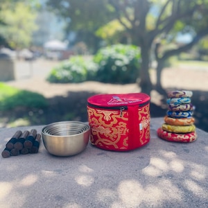 Natural Singing bowl set of 7, Tibetan singing bowls, healing set bowls, Meditation yoga sound baths, Seven chakra bowls