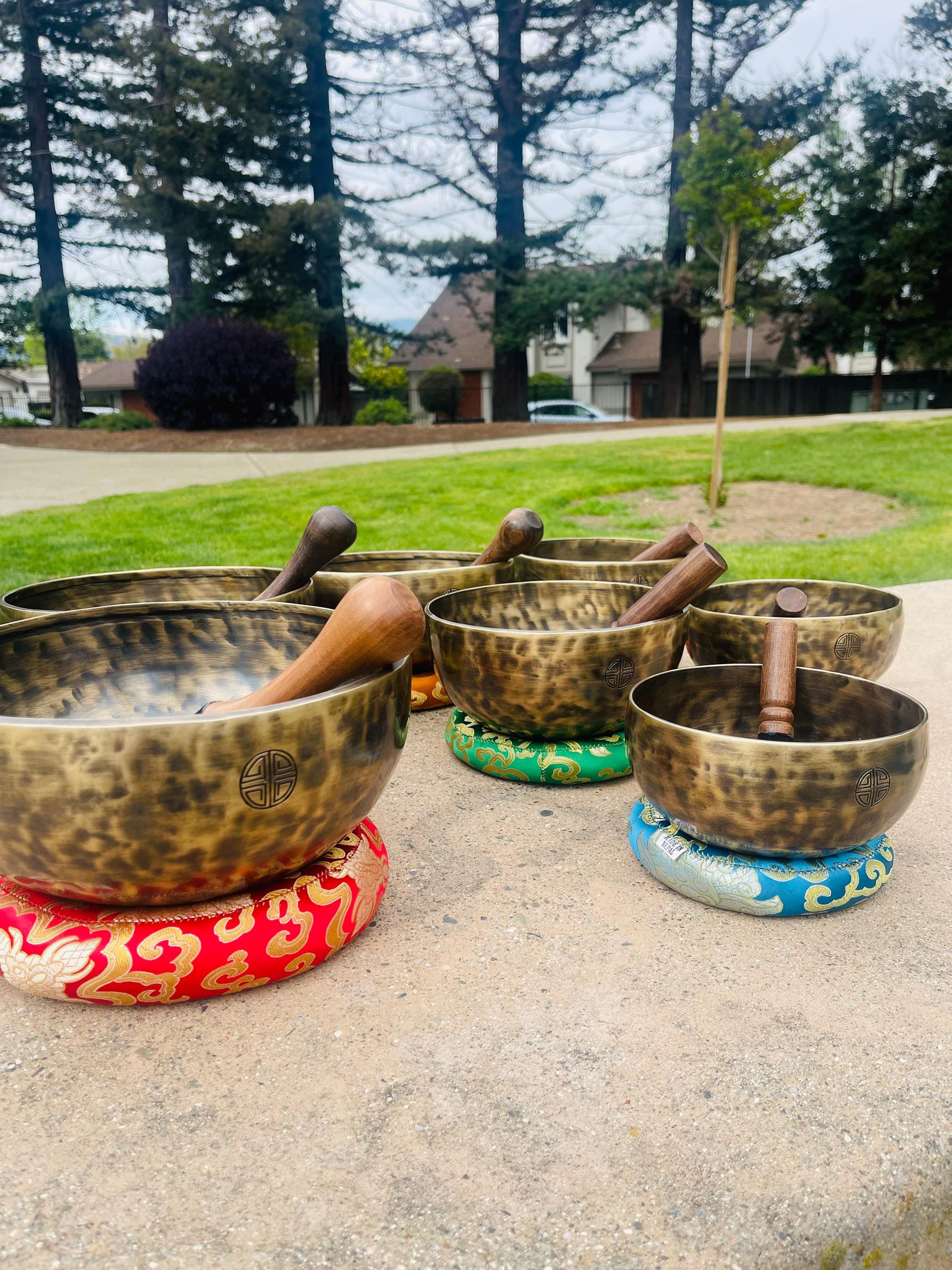 フルムーンシンギングボウル 7チャクラセット フルムーンボウル7個