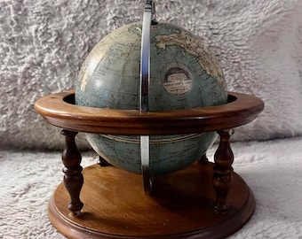 Very Rare 8in depression era petit desk globe Full Mount 8 Inch World Globe Maker: Weber Costello Co. Peerless 8 inch Globe. 1930