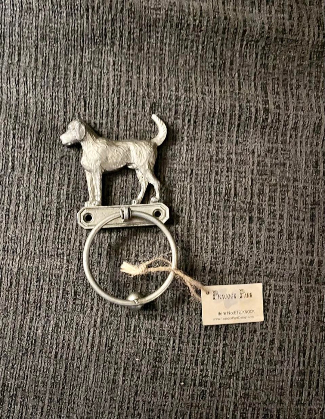 Vintage Dog Door Knocker Labrador Retriever Dog Silver Etsy