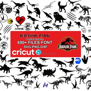 Jurassic Park Mega Bundle Svg, png Jurassic Park, clipart Jurassic Park, Jurassic Park svg pour cricut, fichiers numériques, téléchargement immédiat