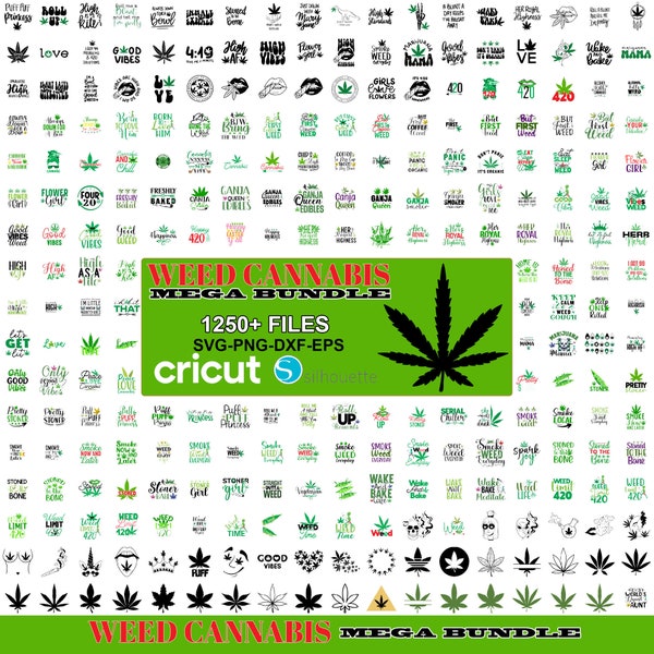 Marijuana Svg, Weed Svg, Cannabis Svg, Stoner Svg Bundle,  Weed Smokings Svg files for cricut