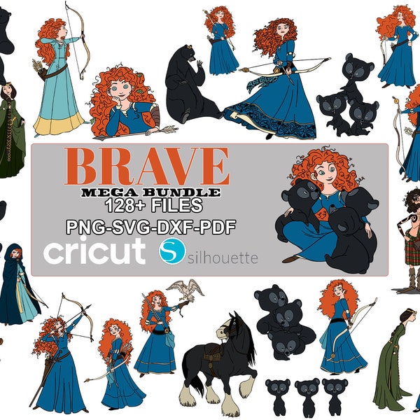 Brave Svg, Brave Bundle SVG For Cricut, Brave layered svg, Brave clipart, Brave cut file