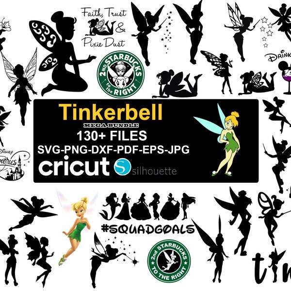 TinkerBell Mega Bundle Svg, TinkerBell png, TinkerBell clipart, TinkerBell svg for cricut, Digital Files, Instant Download