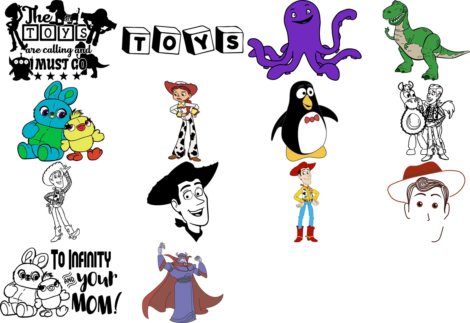 Toy Story Files Toy Story SVG Bundle Toy Story Font Toy - Etsy