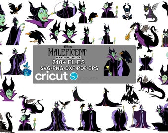 Pacchetto SVG Malefica, Clipart Malefica, Png Malefica, Png Malefica, Svg, Png, Dxf, Eps, Download digitale istantaneo