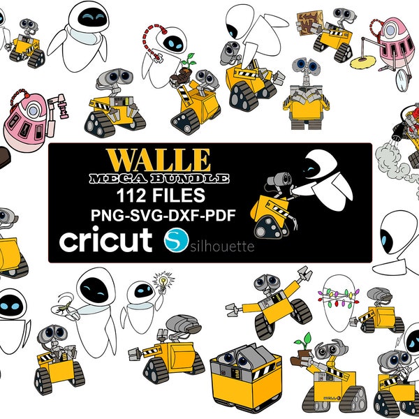 Wall E Layered Svg, Wall E svg, WALL E PNG, WALL E clipart for cricut, Instant digital download,