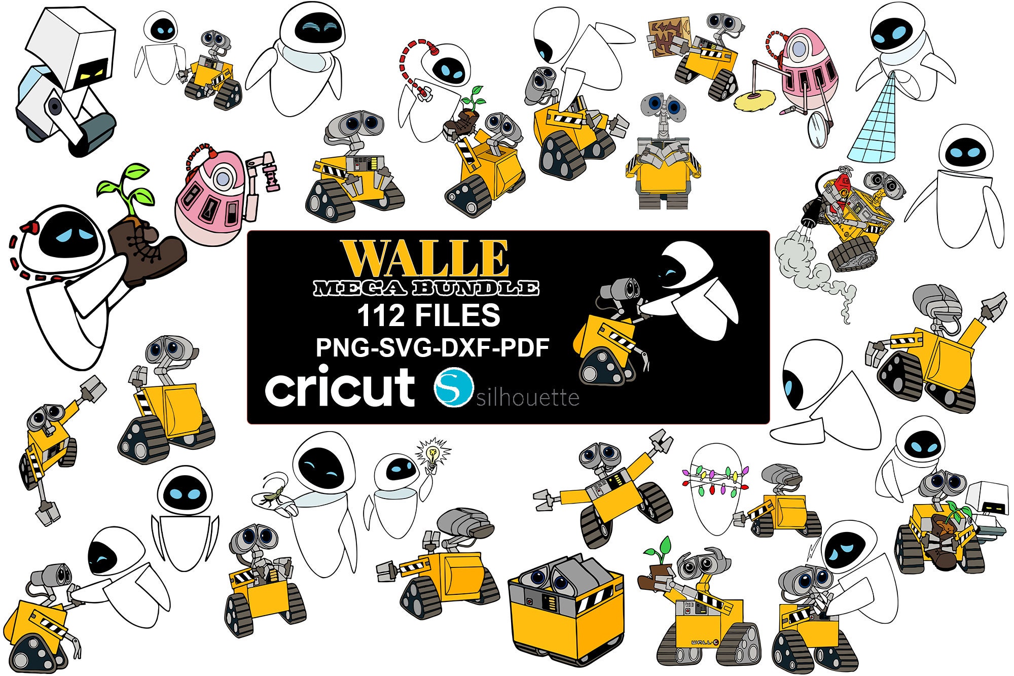 Wall E Layered Svg, Wall E svg, WALL E PNG, WALL E clipart para cricut