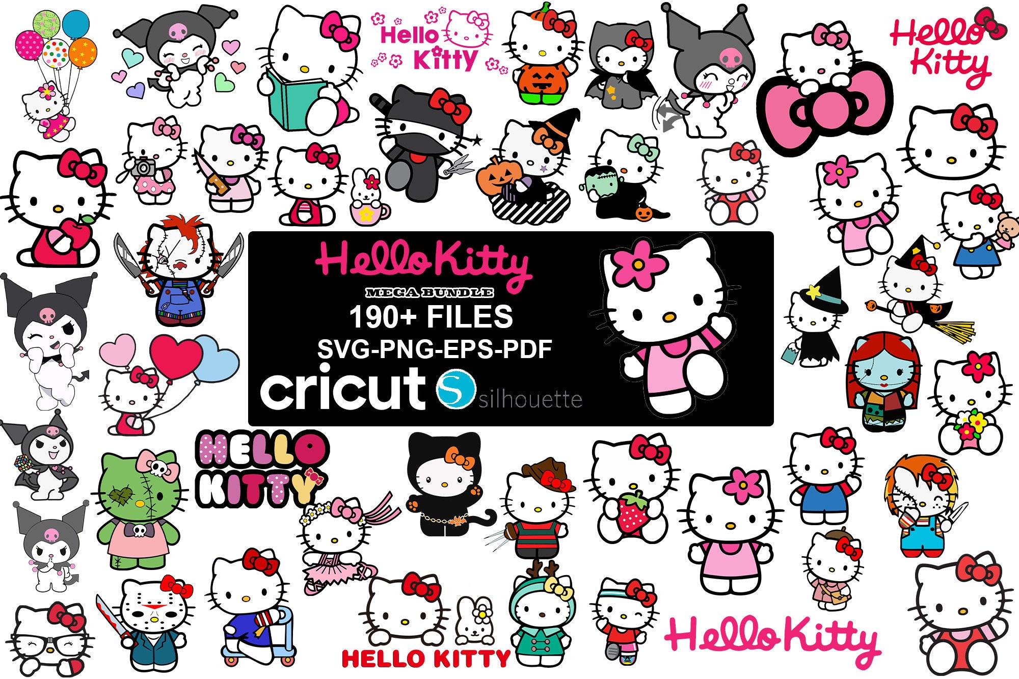 Hello Kitty and Friends SVG Cut Files - SVGBEees
