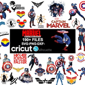 Captan Marvel svg bundle, Captan Marvel svg SVG, captan svg, Birthday svg, Instant Download