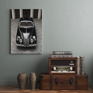 Stunning Jaguar XK120 Canvas Print Jaguar Car Wall Art Mancave Gift Classic Car Mancave Decor