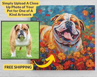 Custom Pet Portrait: Modern Animal Art From Photo