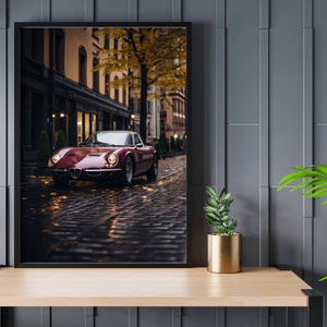 Alfa Romeo Stradale 33 Iconic Car Poster Rare Sports Car Printable Car Wall Art Poster Print Gift For Him