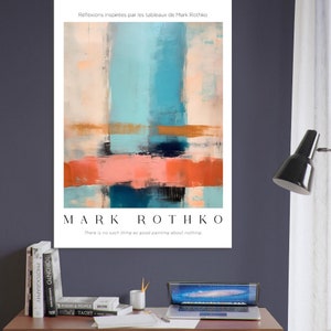 Rothko Exhibition Poster Print Abstract Wall Art Modern Wall Decor For Office Or Living Room