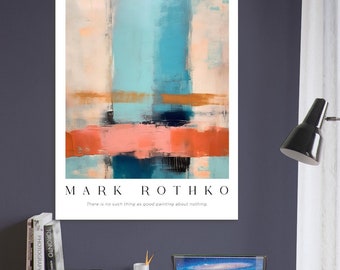 Poster de l&#39;exposition Rothko : art mural abstrait moderne