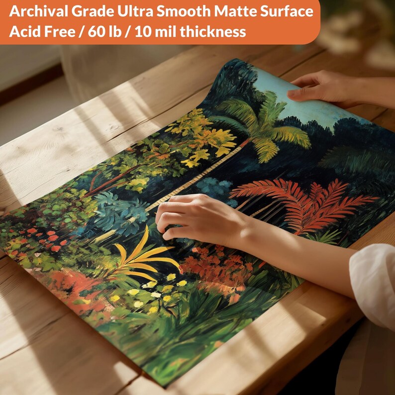 Henri Rousseau Print Rousseau Poster Tropical Jungle Botanical Print