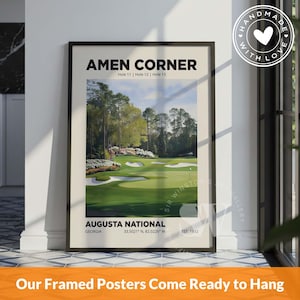 Amen Corner Augusta Golf Club Poster: Golfer Gift, Golf Course Art