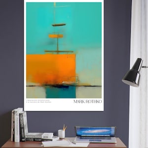 Mark Rothko Ausstellungsdruck Moderne Kunst Poster Abstrakte Wanddekoration für Zuhause oder das Büro