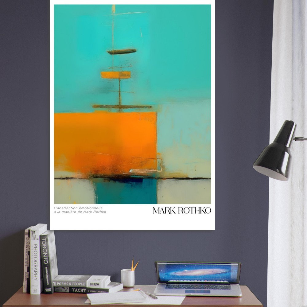 Mark Rothko, impression d'exposition, affiche d'art moderne, décoration murale abstraite pour la maison ou le bureau