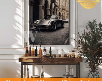 Porsche 911 Classic Poster Sports Car Aesthetic Vintage Porsche Poster Ideal Porsche Gift For Him Car Posters