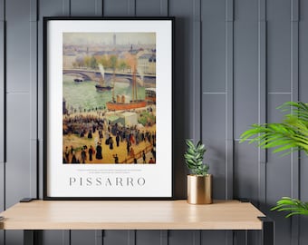 Pissarro Harbor Exhibition Poster Print: Gallery Wall Art
