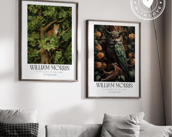 William Morris Poster Set: Nature Art Prints, Gallery Wall Decor