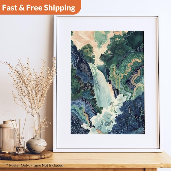 真作] [S8] 原田紫峯「水墨山水」絹本 肉筆 水墨画 山水図 夏景