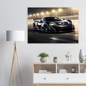McLaren P1 Car Poster Print Original McLaren Art Sports Car Wall Art,Ideal Car Lover Gift Perfect For Mancave