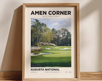 Amen Corner Augusta Golf Club Fine Art Print: Golf Course Decor