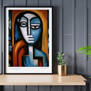 A Pablo Picasso Cubism Exhibition Fine Art Poster Print Abstract Gallery Wall Art Museum Poster Print