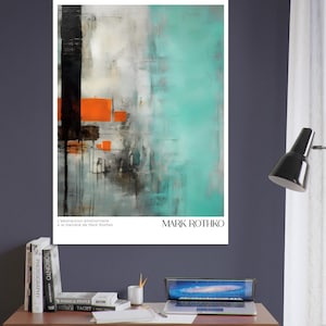 Rothko Inspired Abstract Art Print: Modern Gallery Wall Decor