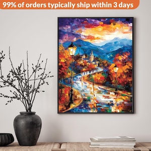 Blue Ridge Parkway Poster Or Framed Print, Nightscape Blue Ridge Virginia Fine Art Print, Giclee Travel Poster
