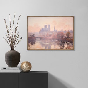 Serene Monet Aquarell Landschaft gerahmt Fine Art Poster Print Monet inspirierte Kunst Artful Monet Poster Decor