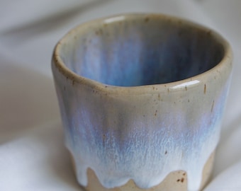 taza hecha a mano | taza hecha a mano | Azul Gris | cafetera