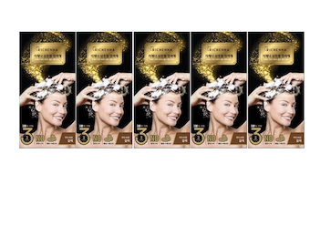 RICHENNA Gold Self Hair Color 5 Pack, Henna Hair Color, Self Hair Color for Gray Hair, Hair Cover, K-Beauty, 리체나, Free Shipping