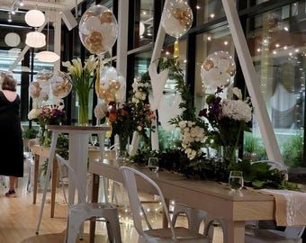 Event Decoration with Flower Balloon, Balloon Flower, Birthday Event, Commercial Event, Shop Opening