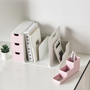 Desk Organizer, with drawers, Book Shelf, AROMANG, Made in Korea