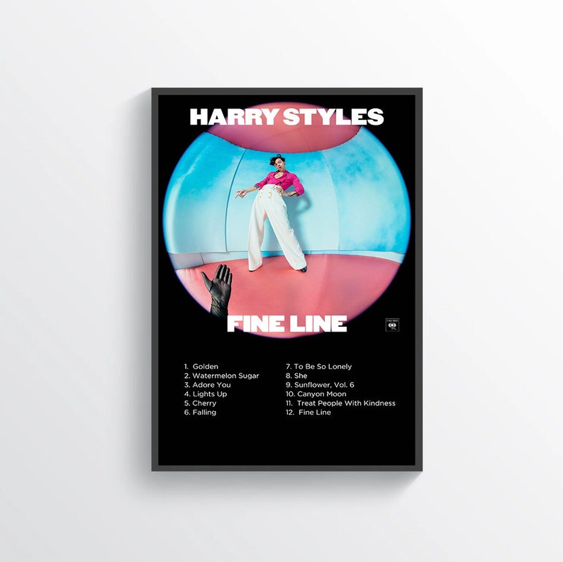 Harry Styles Music Poster, Fine Line Music Poster Album Poster Album
