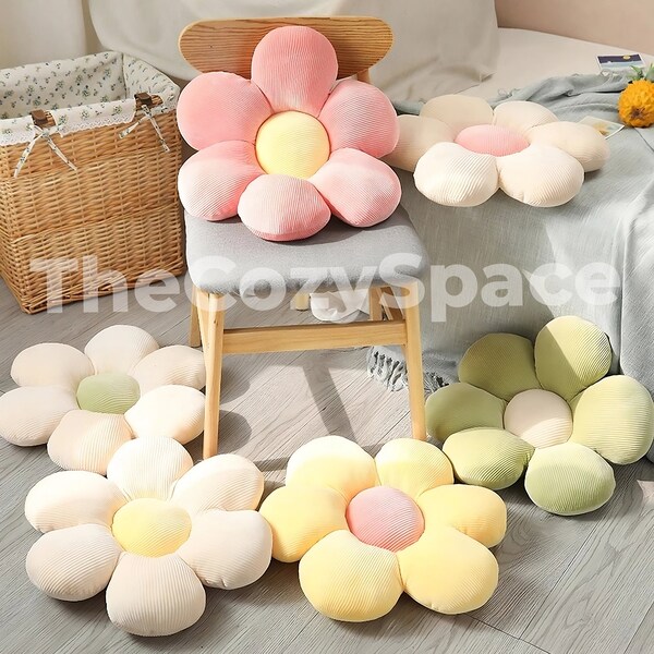 Flower Shaped Pillow Etsy