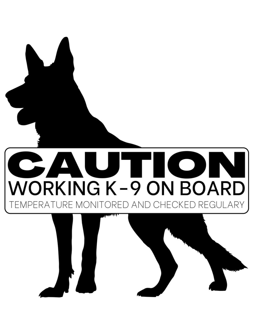 "Keep Your Distance" German Shepherd Car Sticker - Dog Window Decal (V23) - White