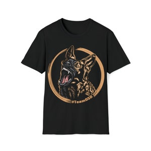 Unisex TeamGSD Softstyle T-Shirt, IGP, Schutzhund, PSA, Mondioring, Bite work, German Shepherd, GSD, Dog Sports, Dog, Pet