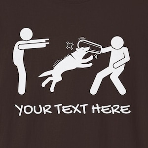 Stick Figure Bite Work t-shirt, Custom Personalized PSA IGP Schutzhund Mondio Dog Sport Decoy