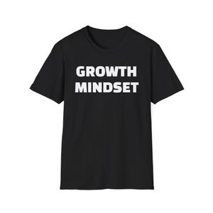 Motivational Growth Mindset T-Shirt, Inspirational Self-Aware Tee, Never Settle Mental Health Shirt, Progress Therapy Top, Positive Vibes