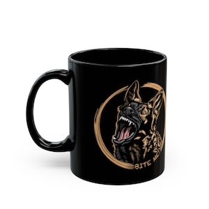 Coffee Mug - Bite Me, Funny German Shepherd Gift Idea, GSD, Dog Sports, Pet, IGP, Schutzhund, Mondioring, PSA