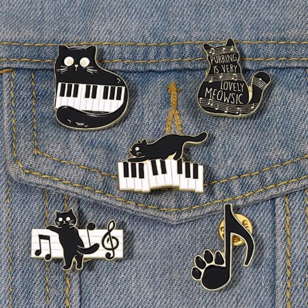 Adorable Lapel Pin, 5 pcs Cute Cat Pin, Kawaii Tiny Set Pin Gift