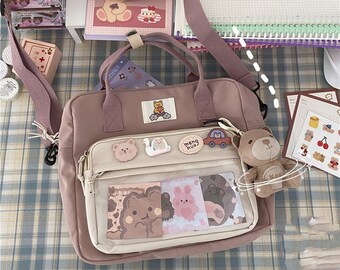 Sac Ita, présentoir à épingles, pendentif ours inclus, sac à dos Ita Kawaii