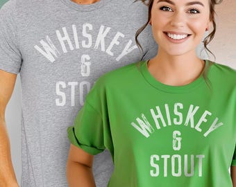 Whiskey & Stout Vintage T-Shirt: St Patrick's Day Irish Tee