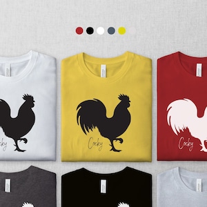 Übermütiges Herrenhemd, Hahn-Hemd, Herren-Hahn-Hemd, Huhn-Hemd, Bauernhofbesitzer Geschenk, lustige Bauer-T-Shirts, selbstbewusstes T-Shirt, übermütig und stolz