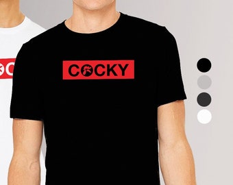 Eigenwijs shirt: uniseks jersey T-shirt, grappig kipontwerp